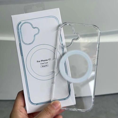 Apple iPhone 17 Clear Magnetic MagSafe Case (Transparent Shockproof Cover)